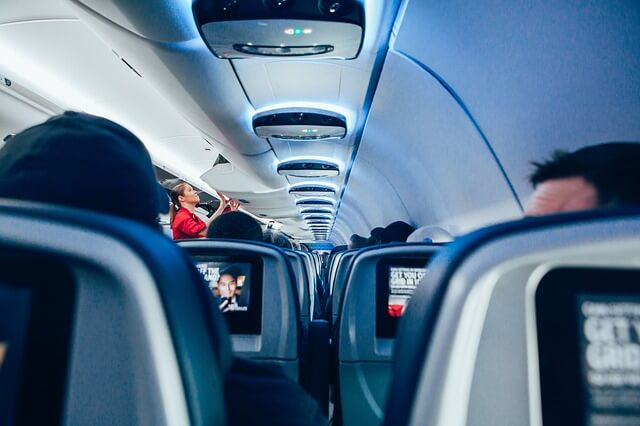 choosing a seat on airplane